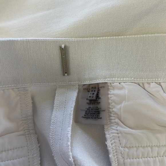 ELIE TAHARI WOMEN White Skinny long pant stretch cotton blend Size 2 US - Picture 6 of 6